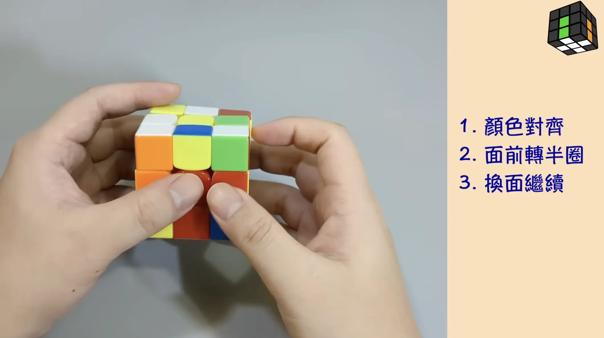 Rubiks cubes LBL step 2 hint