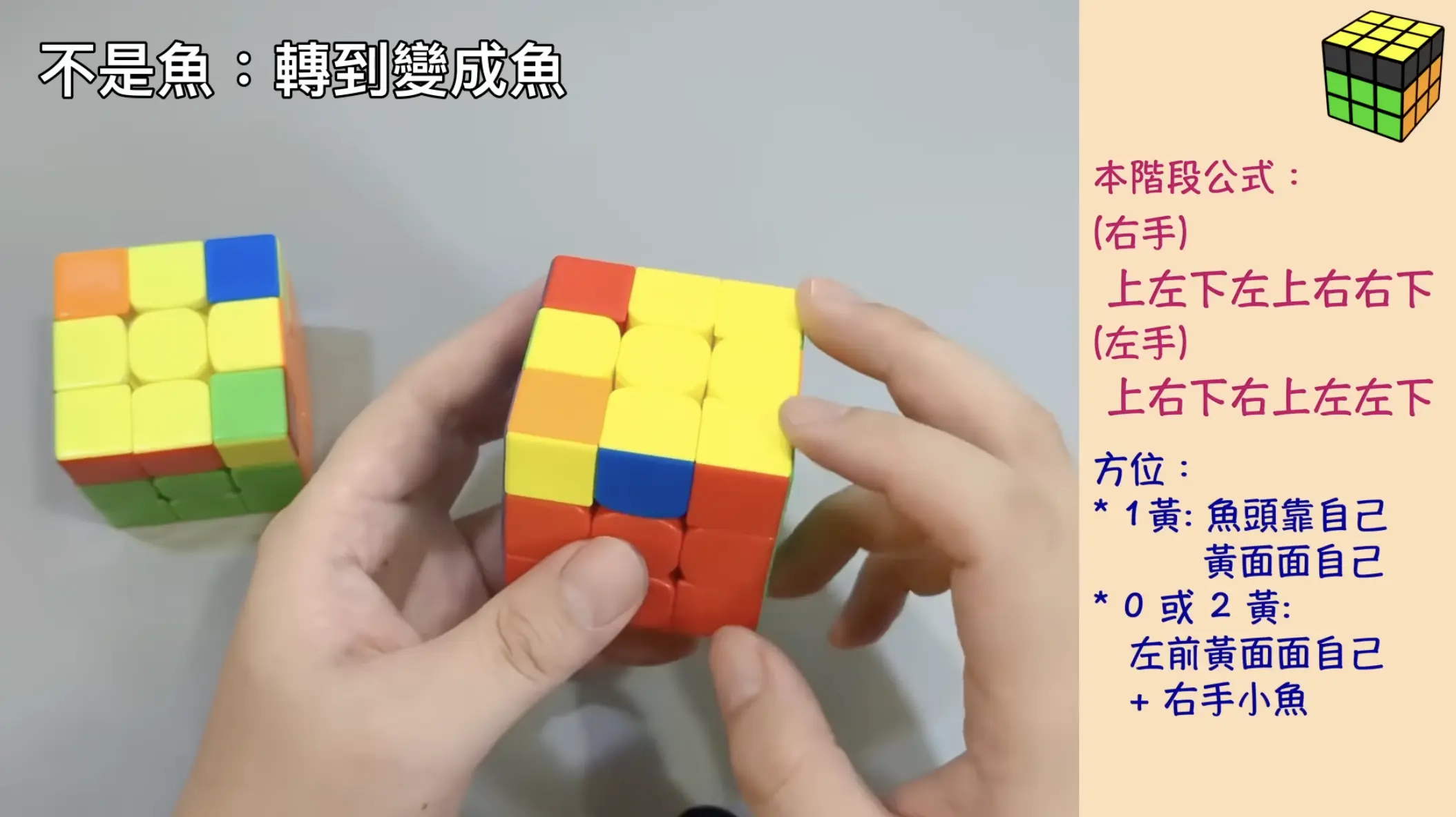 Rubiks cubes LBL step 6 hint